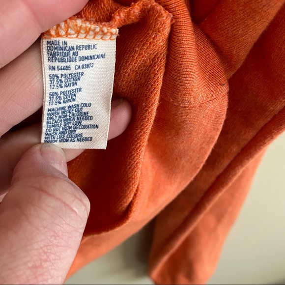 American Eagle Orange Crewneck Pullover Aloha Graphic Sweatshirt Size XS - Picture 5 of 7